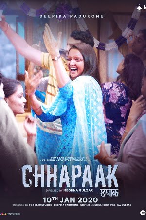  Chhapaak (2020) Hindi Full Movie 480p [350MB] | 720p [950MB] | 1080p [1.4GB]